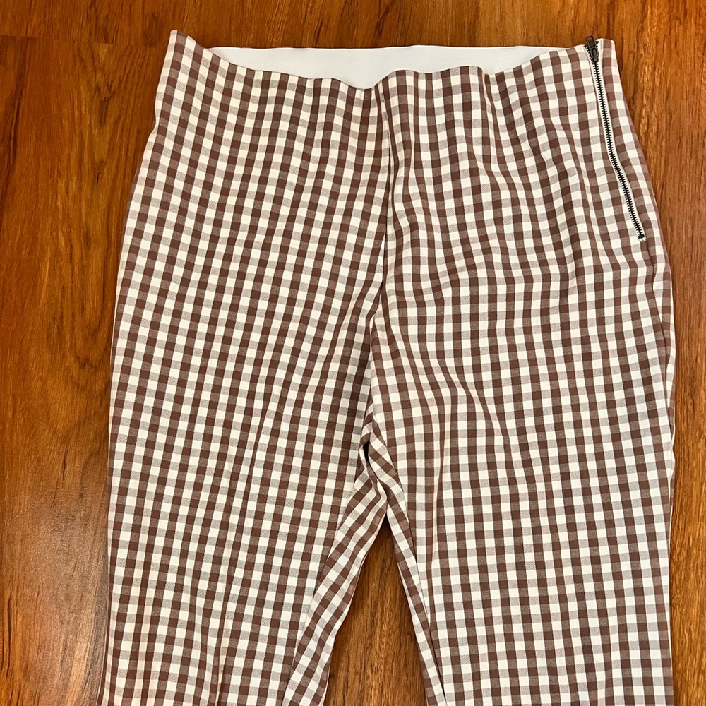 Gingham dress capri
